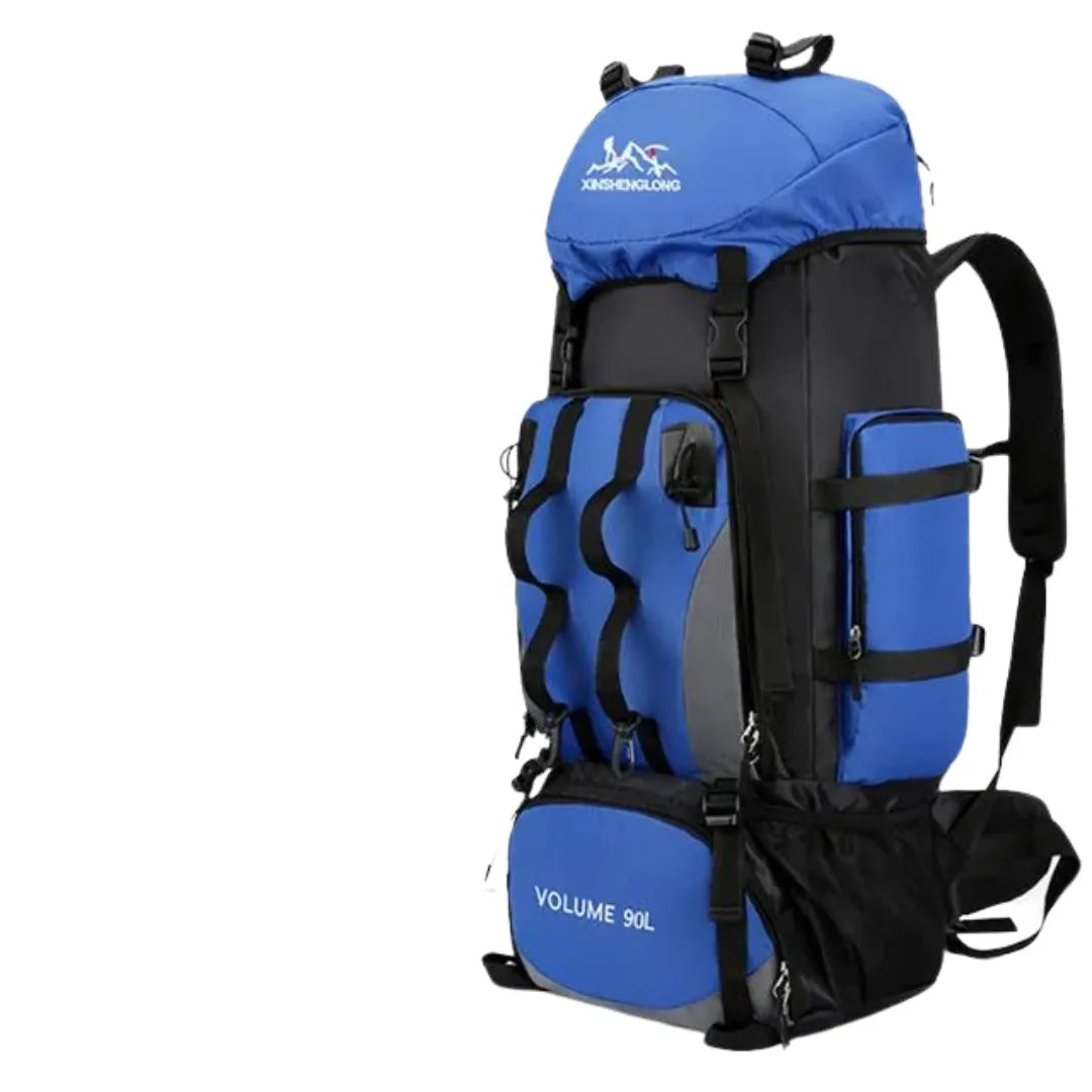 Mochila de Trilhas e Acampamentos 90 litros | Impermeável – Alleganza