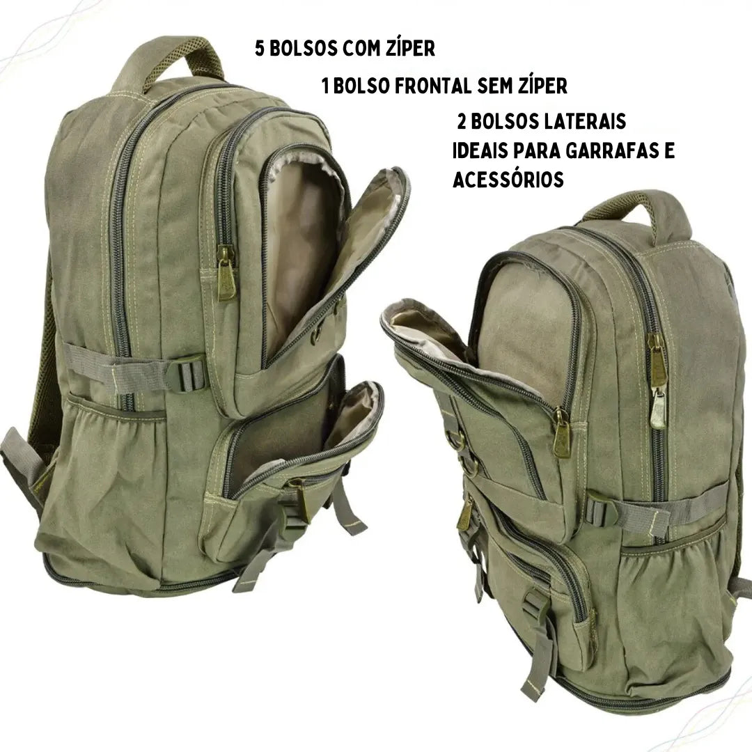 Mochila de Lona Reforçada 50 litros | Casualle Cargo II - Alleganza