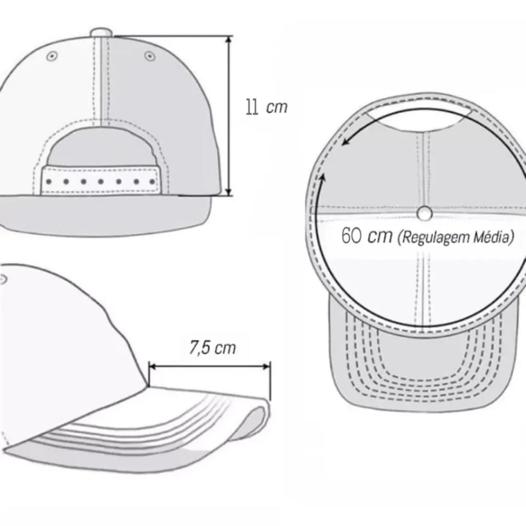 Boné Regulável de Couro Allegante - Alleganza