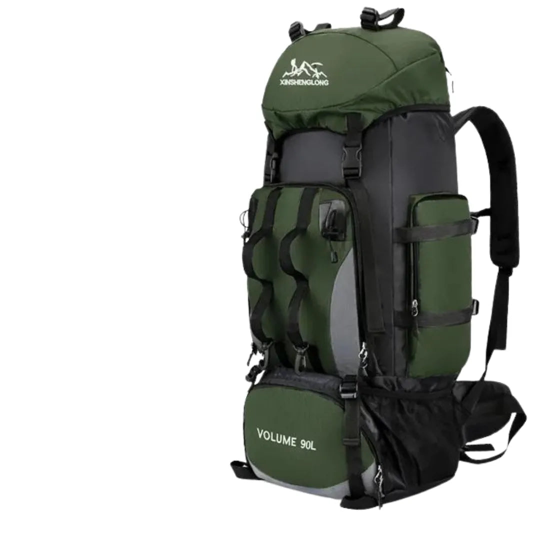 Mochila de Trilhas e Acampamentos 90 litros | Impermeável – Alleganza