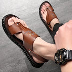 Sandália Masculina de Couro Allegante - Alleganza