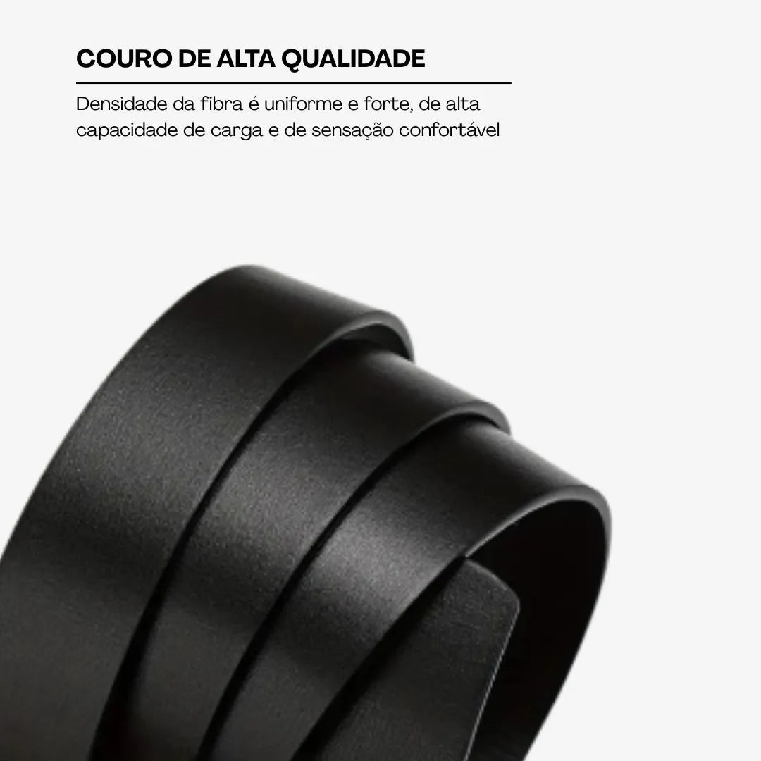 Cinto de Couro Masculino Fivela Automática | Casualle Belt II, produzido em couro legítimo