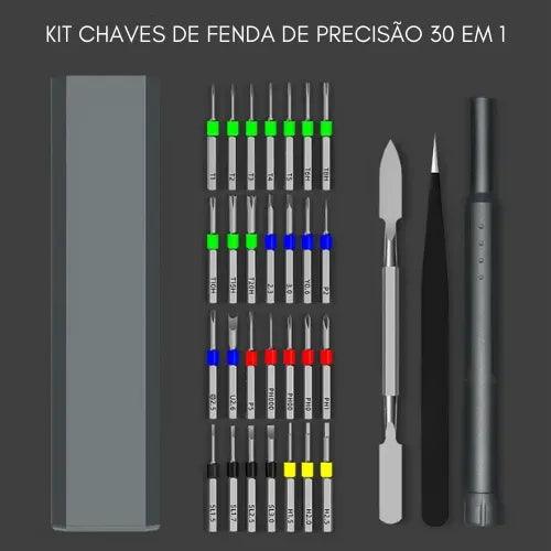 Kit Chaves de Fenda Magnéticas 30 em 1 - Alleganza Store