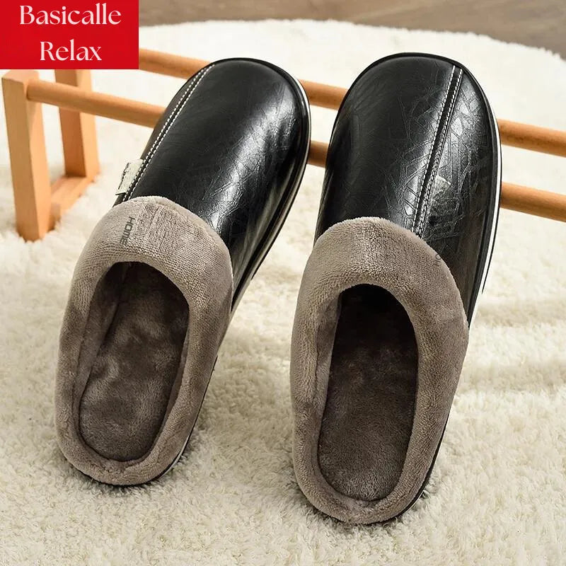 Pantufa de Couro Basicalle Relax - Alleganza