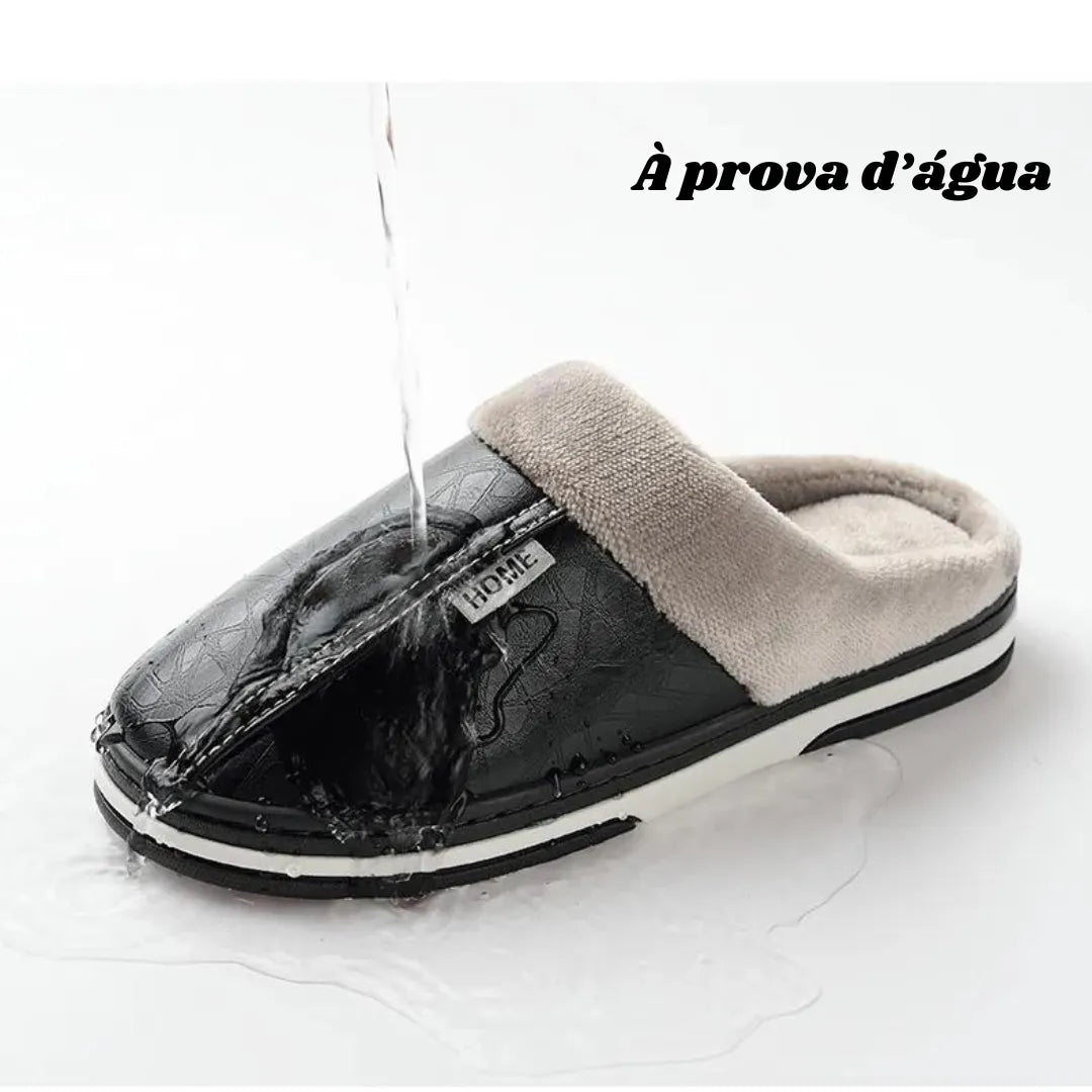 Pantufa de Couro Basicalle Relax - Alleganza