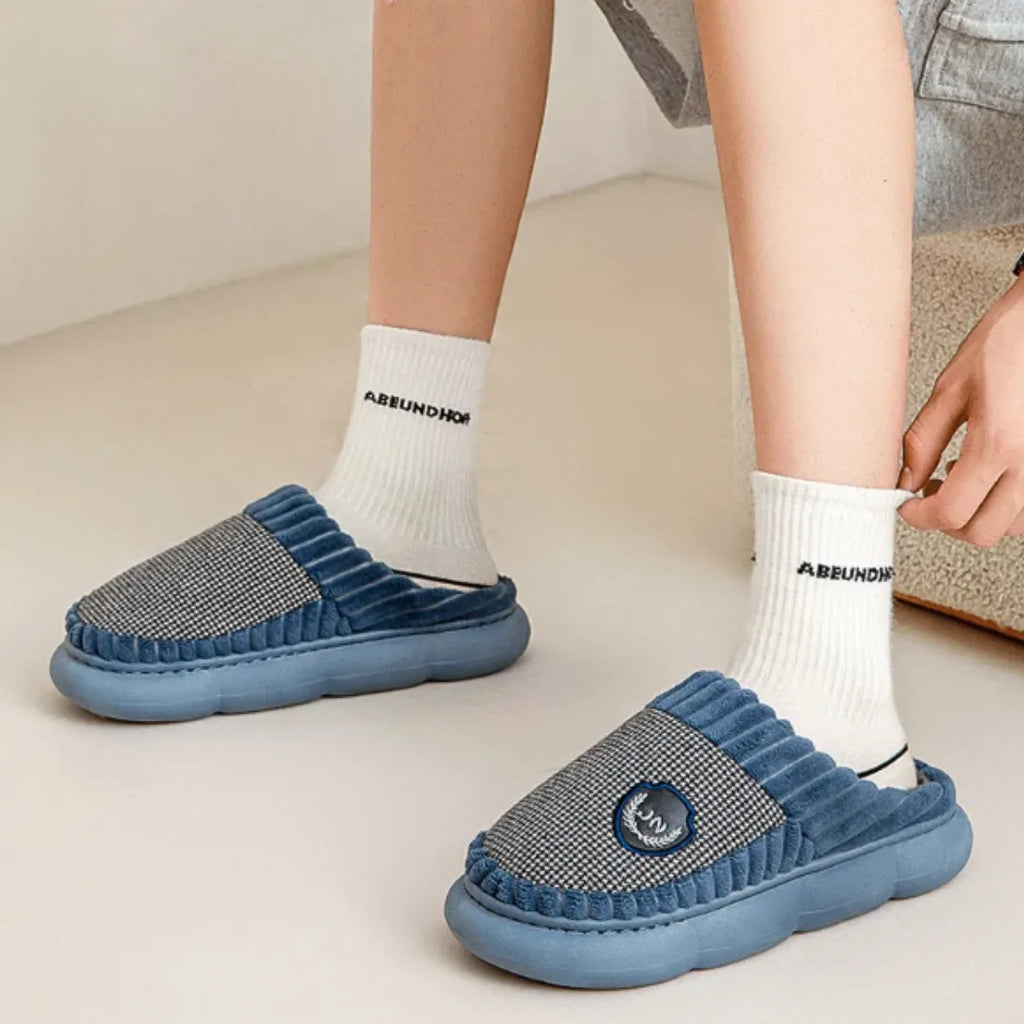 Pantufas de Inverno em Algodão | Casualle Home | AZUL - Alleganza
