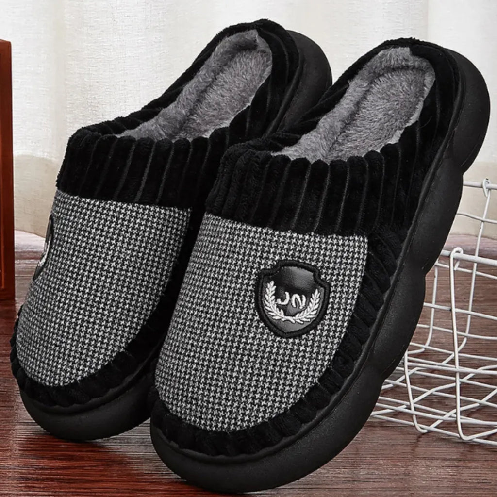 Pantufas de Inverno em Algodão | Casualle Home | PRETO - Alleganza