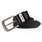 Cinto Casual Masculino de Couro na cor preto