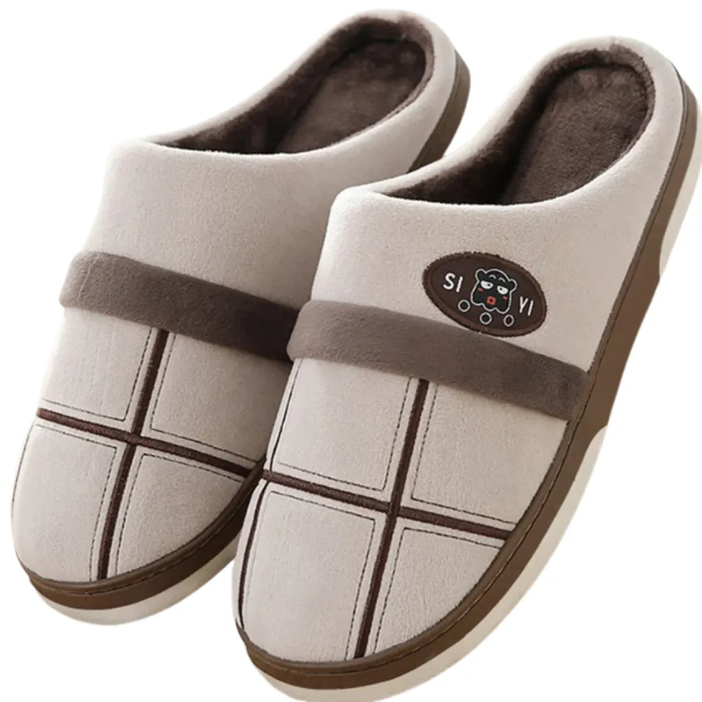Pantufa de Inverno Basicalle Comfort - MARROM - Alleganza