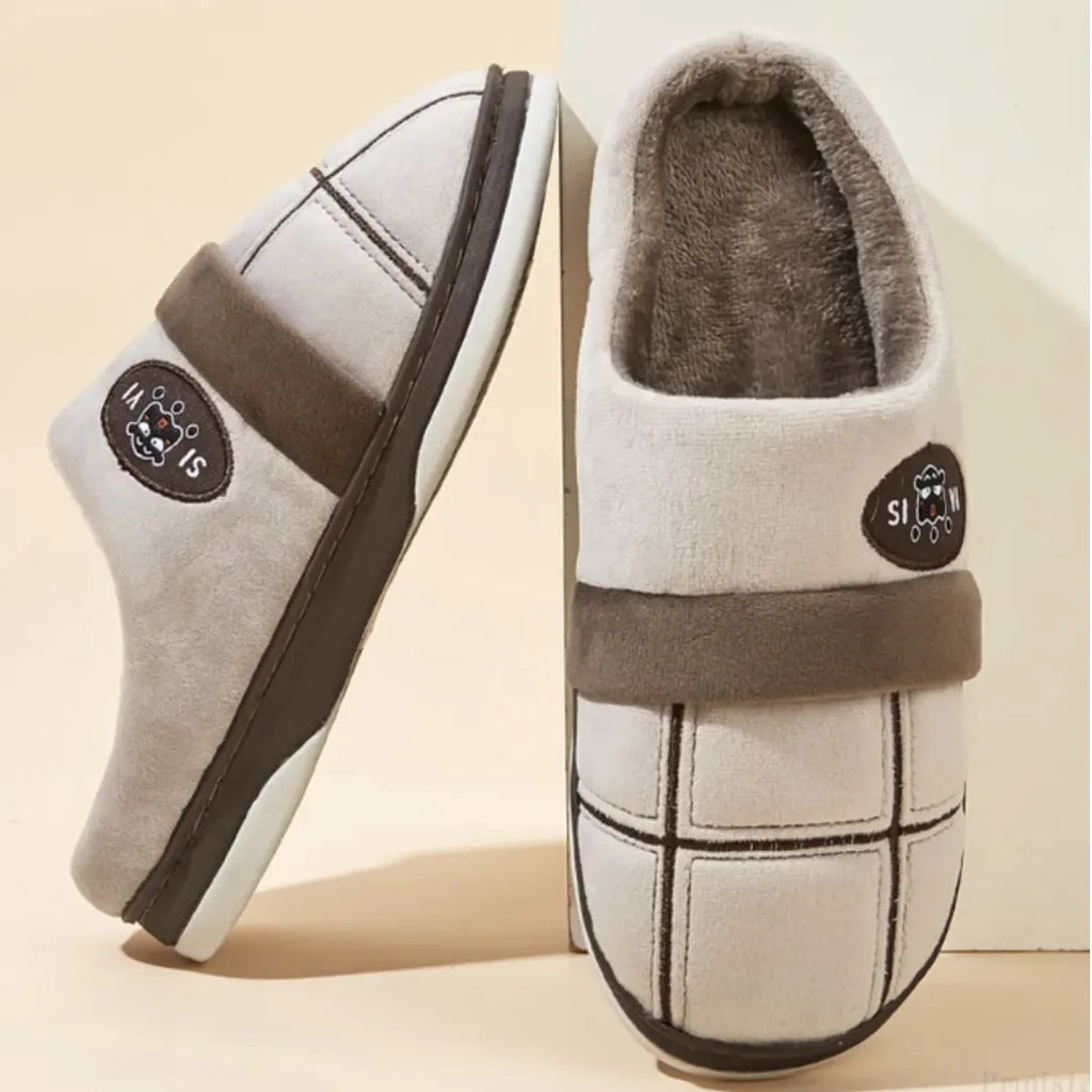 Pantufa de Inverno Basicalle Comfort - MARROM - Alleganza