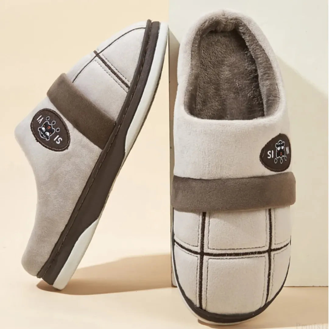 Pantufa de Inverno Basicalle Comfort - MARROM - Alleganza