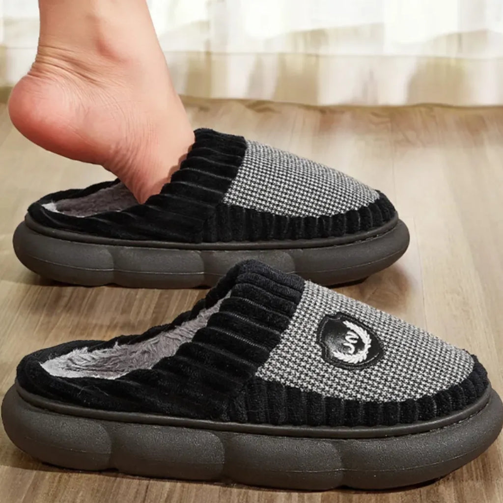 Pantufas de Inverno em Algodão | Casualle Home | PRETO - Alleganza