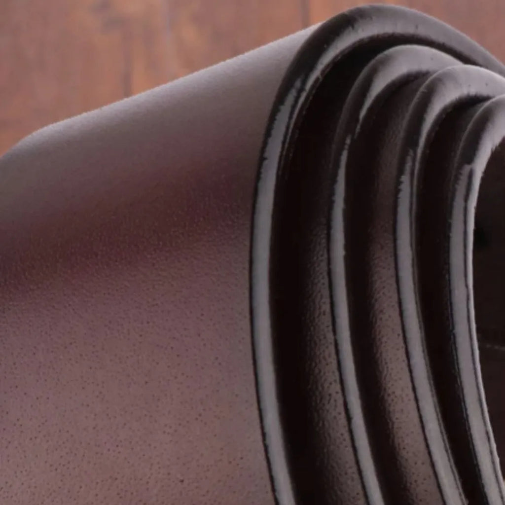 Cinto Casual Masculino de Couro Allegante Men, detalhe do material de qualidade