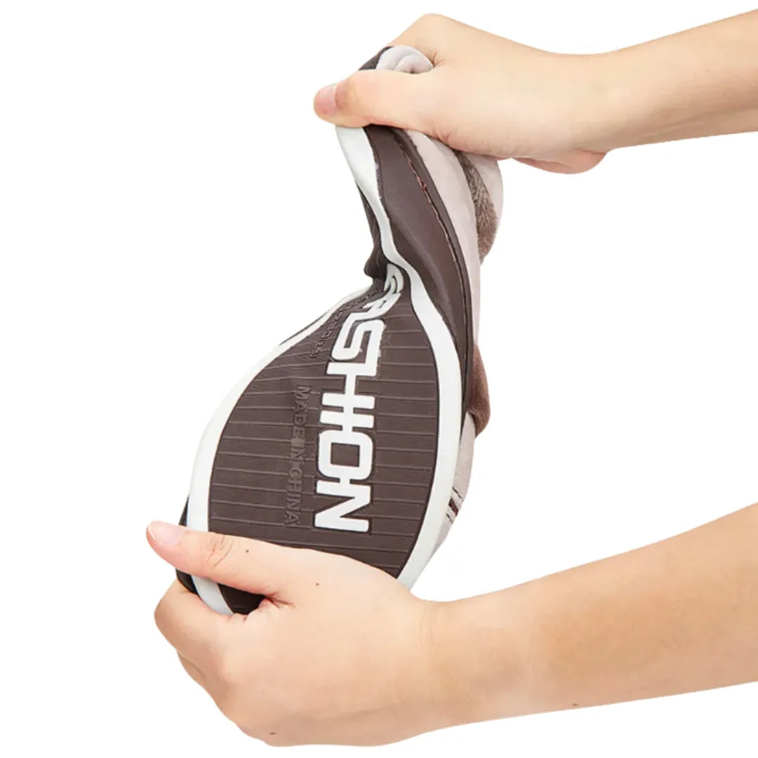 Pantufa de Inverno Basicalle Comfort - MARROM - Alleganza