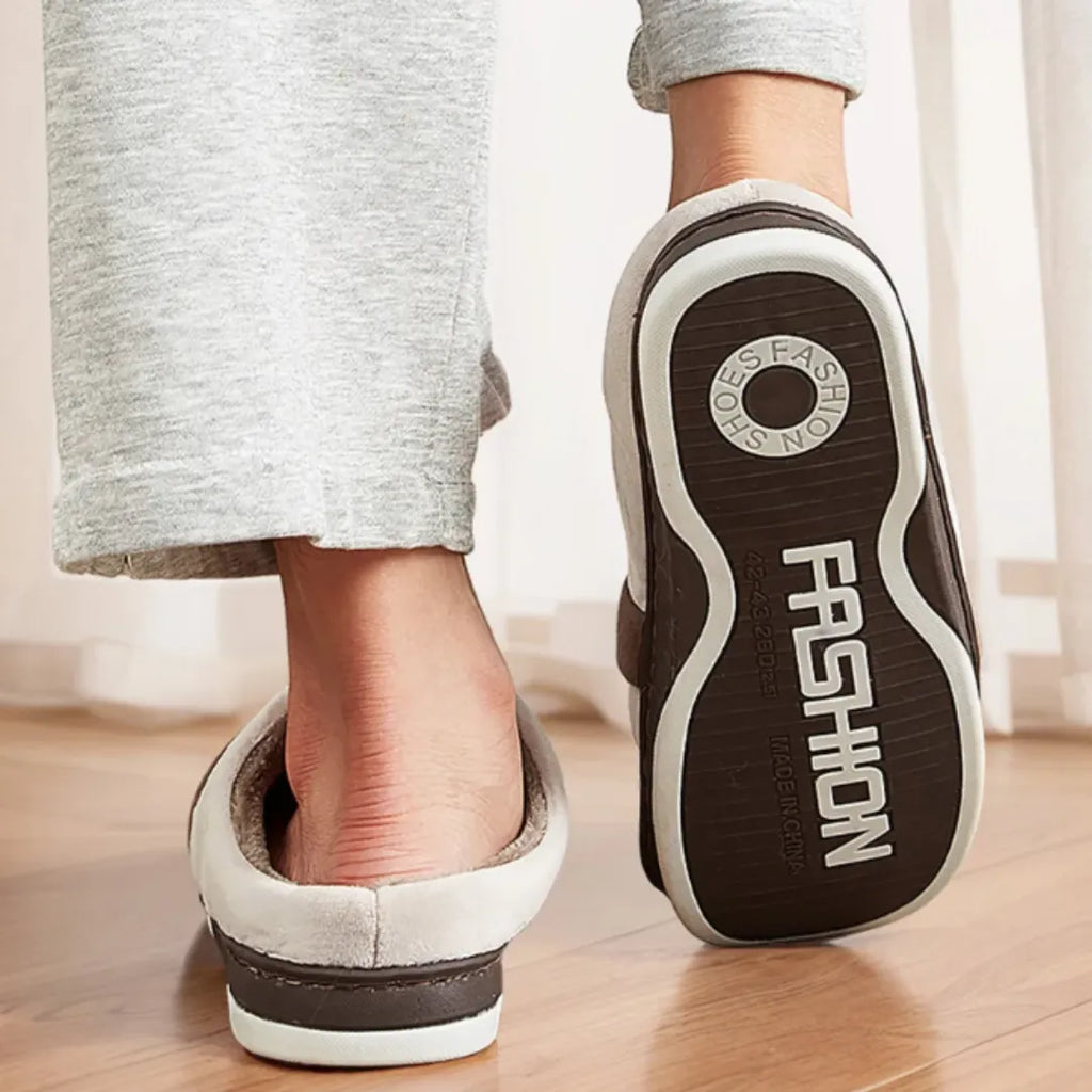 Pantufa de Inverno Basicalle Comfort - MARROM - Alleganza