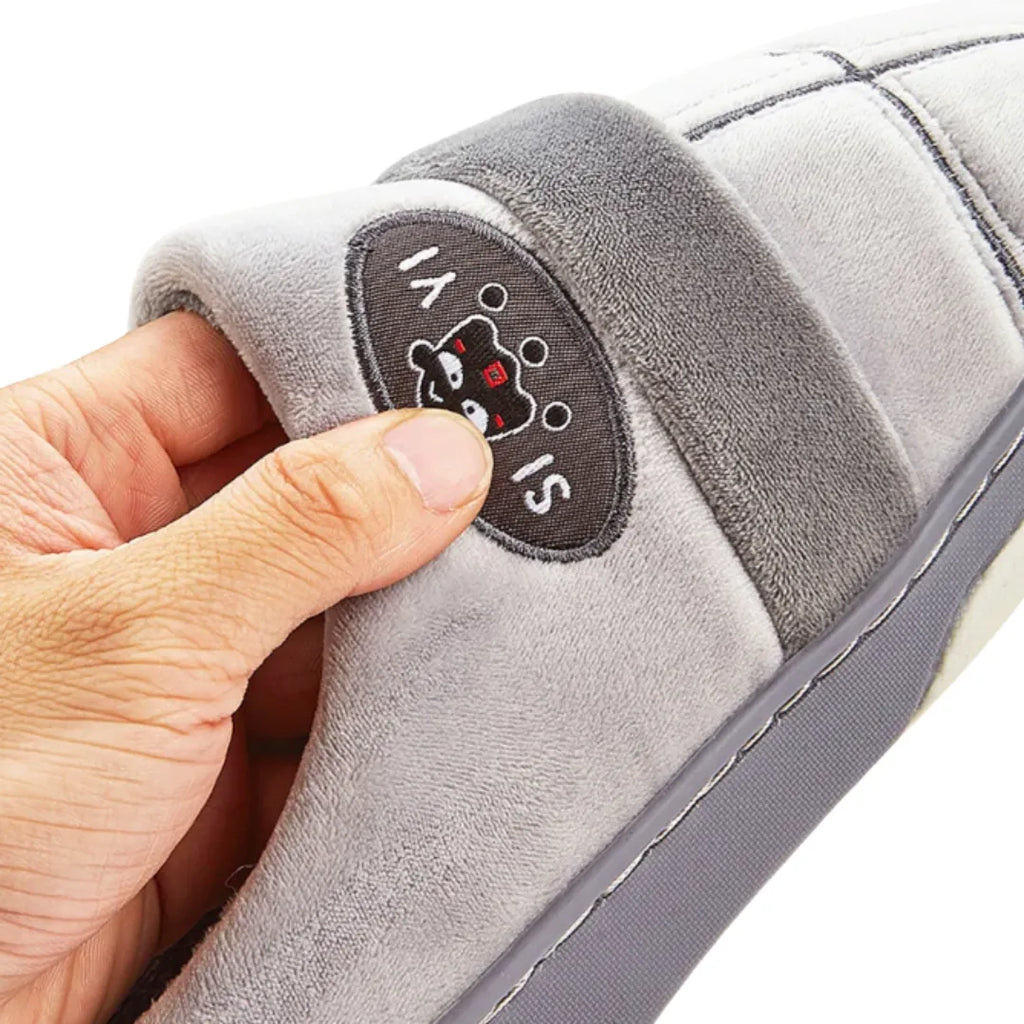 Pantufa de Inverno Basicalle Comfort - CINZA - Alleganza