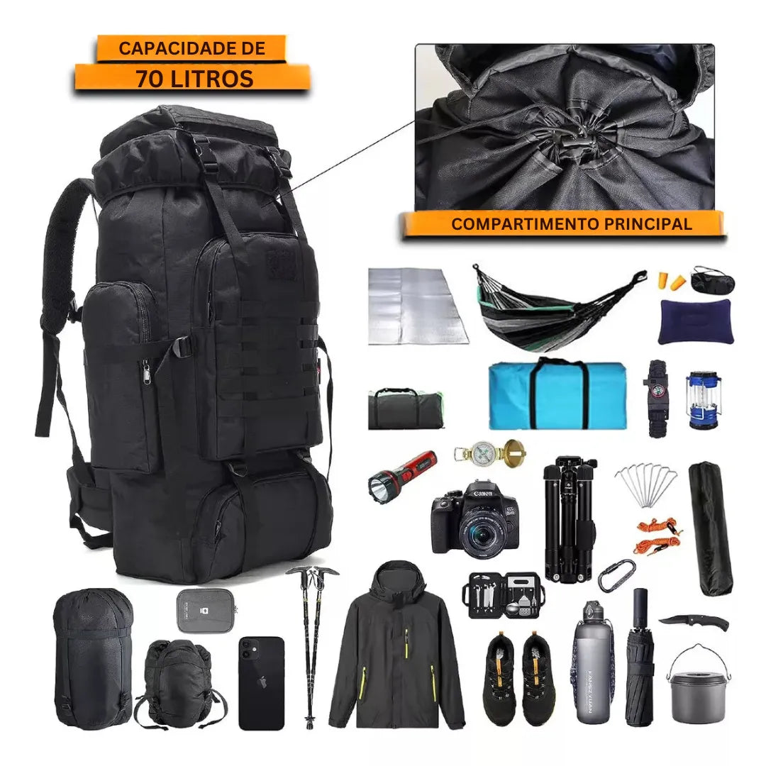 Mochila Cargueira 70 litros | Casualle Outdoor III - Alleganza