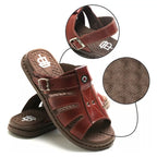 Sandália Masculina Ortopédica de Couro | Allegante Comfort II - Alleganza