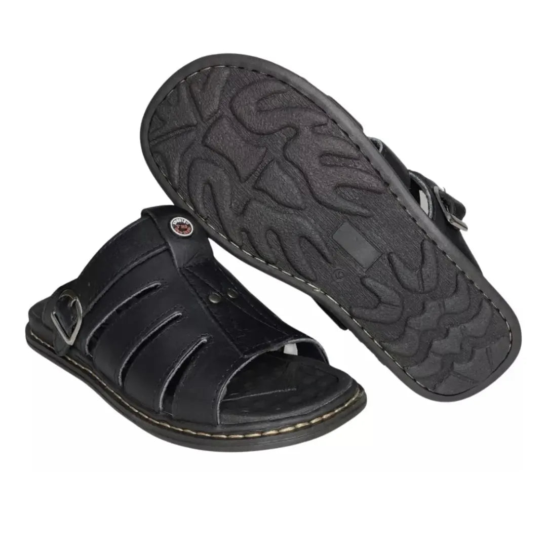 Sandália Masculina Ortopédica de Couro | Allegante Comfort II - Alleganza