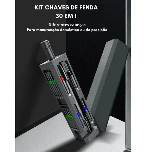 Kit Chaves de Fenda Magnéticas 30 em 1 - Alleganza Store