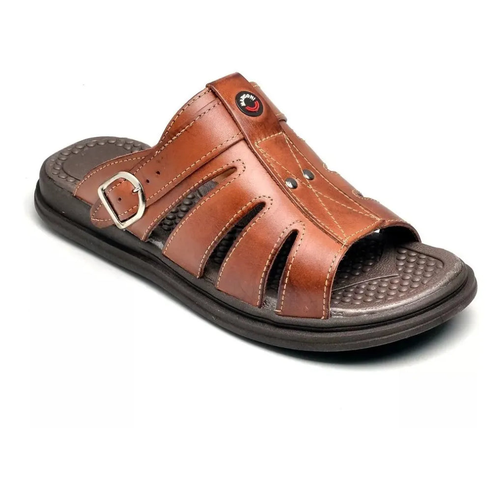 Sandália Masculina Ortopédica de Couro | Allegante Comfort II - Alleganza