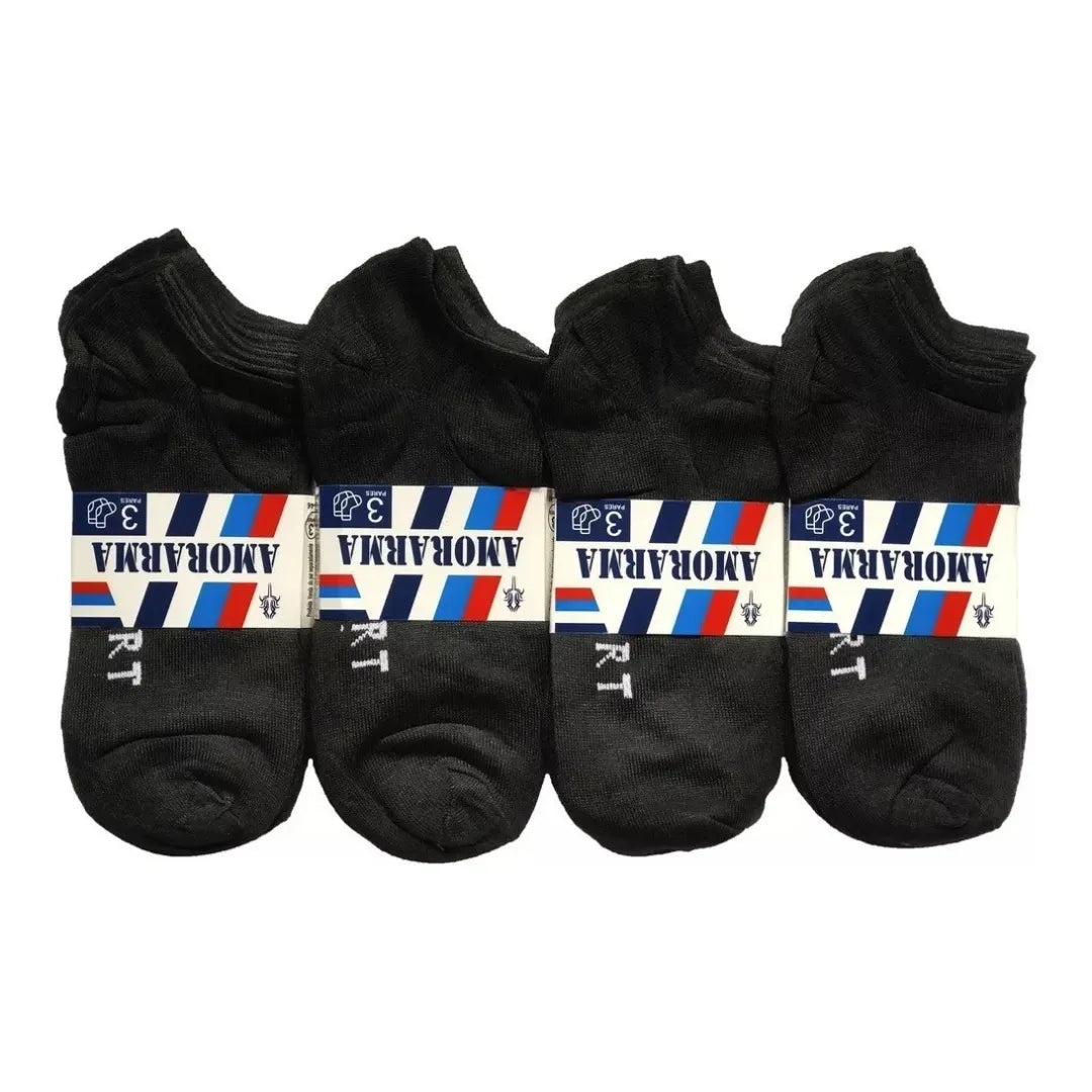 Kit 6 Pares Meias Soquete Adulto Basicalle - Alleganza