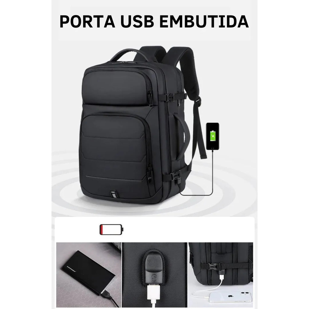 Mochila Executiva Impermeável 50 litros - Casualle Business - Alleganza