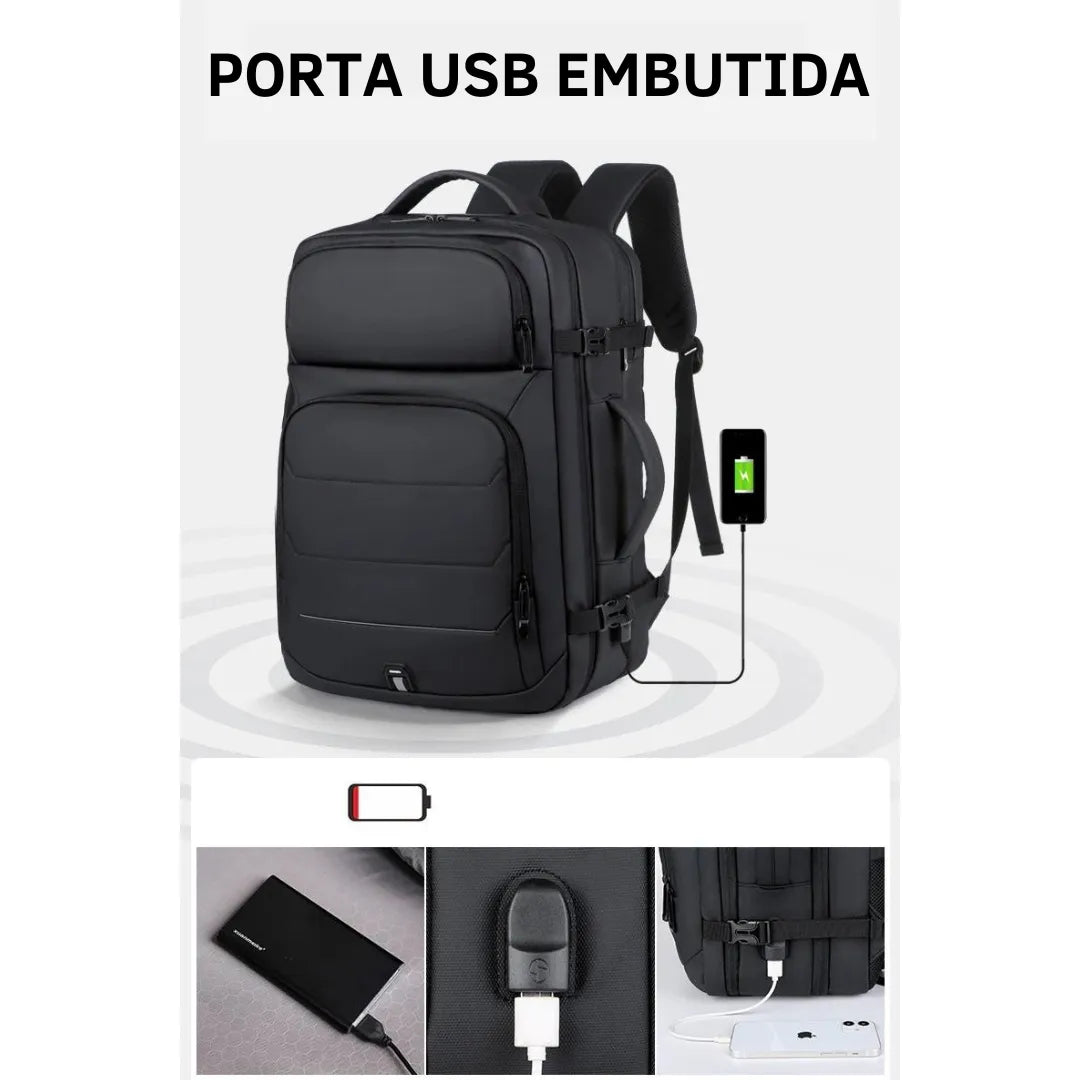 Mochila Executiva Impermeável 50 litros - Casualle Business - Alleganza