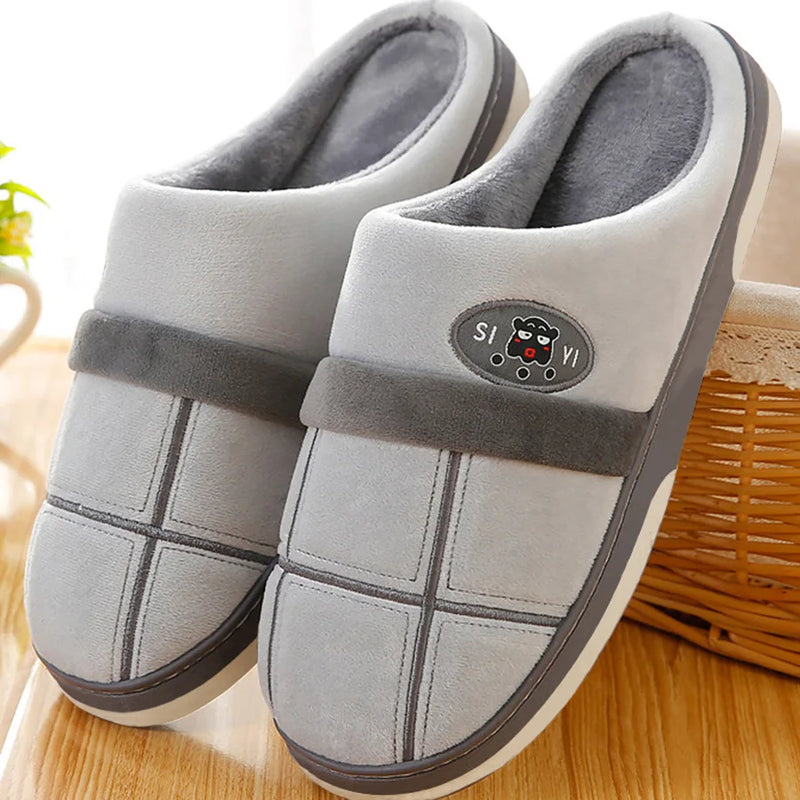 Pantufa de Inverno Basicalle Comfort - CINZA - Alleganza