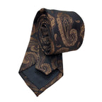 Gravata Semi-Slim Bordada | Allegante Brown - Alleganza