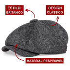 Boina Masculina Inglesa Vintage 8 Gomos | Casualle