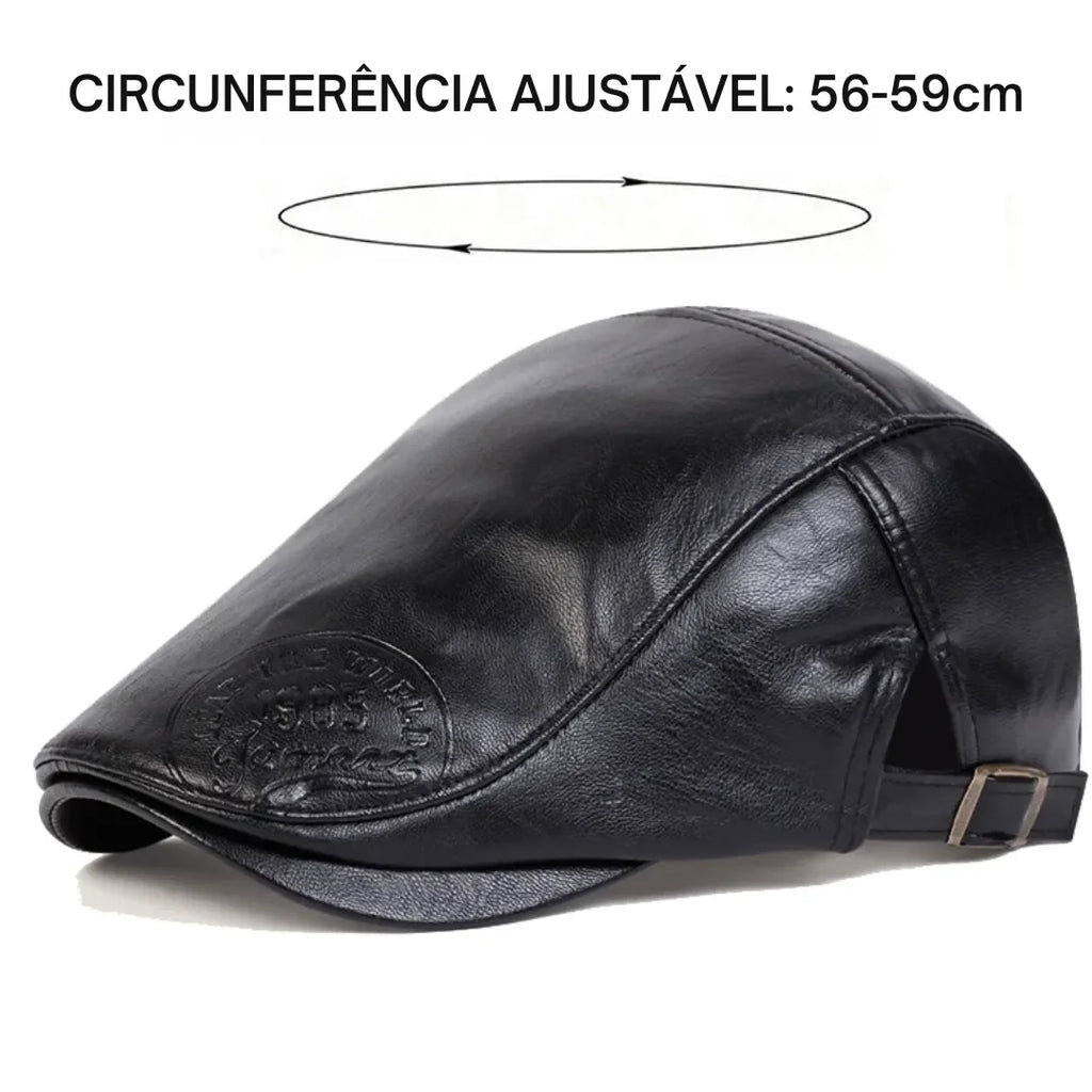 Boina Masculina de Couro Shelby 1985 - Alleganza