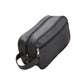 Necessaire Organizadora de Couro Basicalle | Impermeável | 2 compartimentos Preto