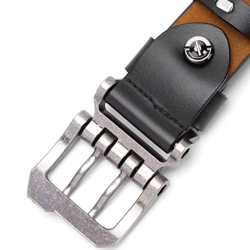 Cinto Masculino de Couro Legítimo Fivela Simples ou Dupla | Bison Denim