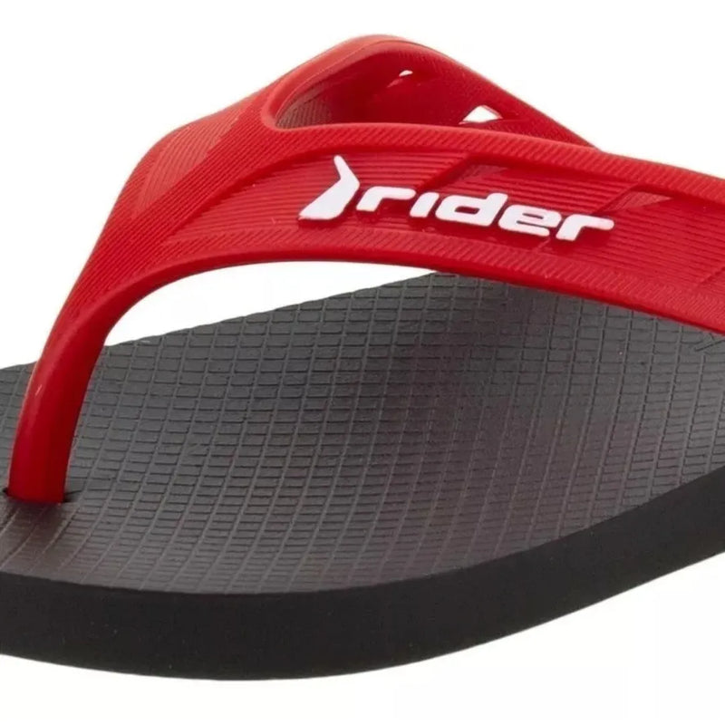 Chinelo Allegante Rider vermelho de lado