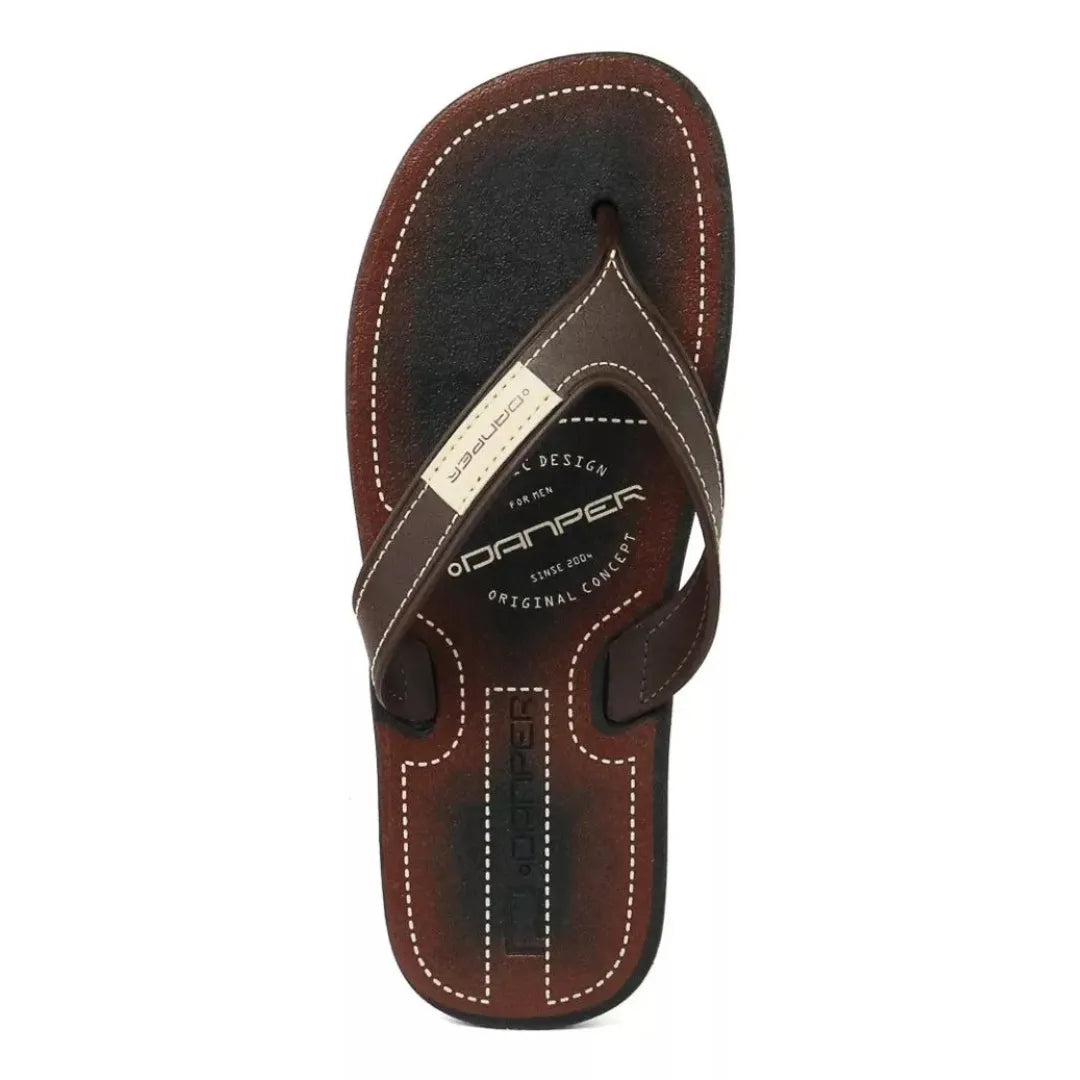 Chinelo Masculino com Tiras em Couro | Allegante - Alleganza