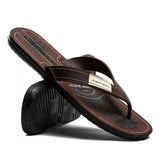 Chinelo Masculino com Tiras em Couro | Allegante