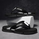 Chinelo Masculino Antiderrapante com Tiras de Tecido e Tecnologia Antiodor | AirComfort Preto/Cinza