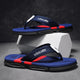 Chinelo Masculino Antiderrapante com Tiras de Tecido e Tecnologia Antiodor | AirComfort Azul/Vermelho