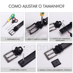 Cinto Masculino Clássico de Couro Legítimo | Allegante Business - Alleganza