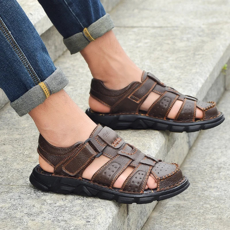 Sandália Masculina de Couro Legítimo | Allegante Comfort III - Alleganza