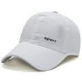 Boné Liso Esportivo Casualle Run na cor cinza, vista lateral