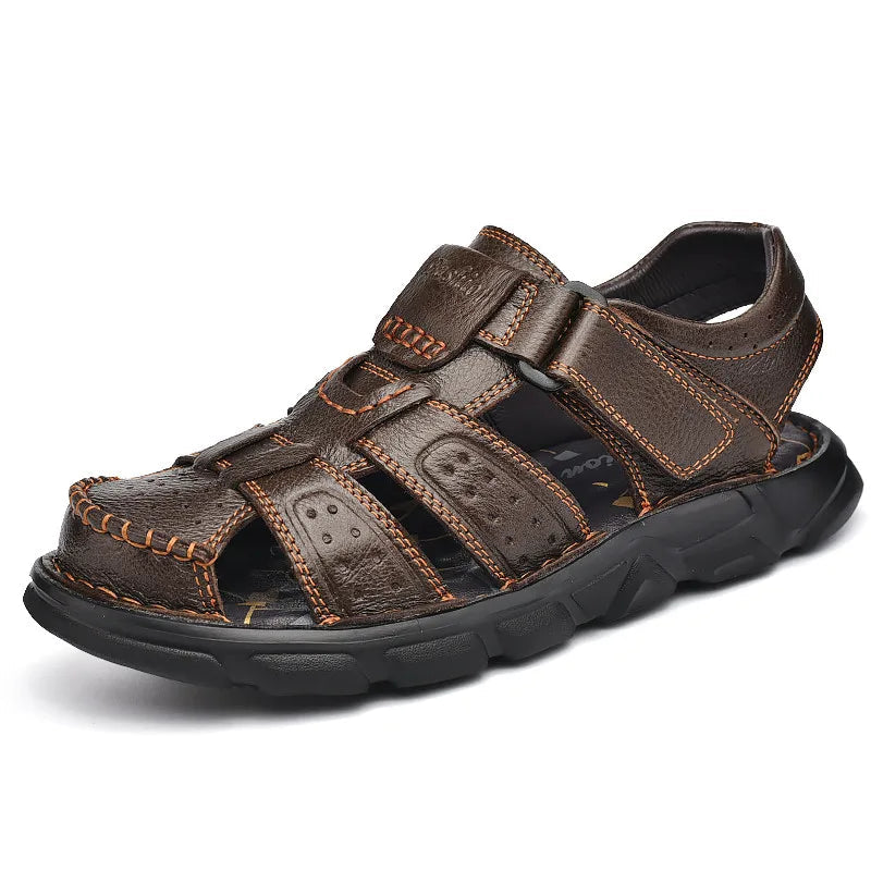 Sandália Masculina de Couro Legítimo | Allegante Comfort III - Alleganza