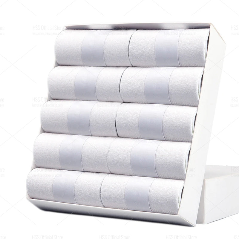10 pares das Meias Sociais 100% Algodão Antibacteriano na cor branco