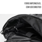 Mochila Executiva de Couro Premium + USB | Allegante Leather II
