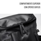 Mochila Executiva de Couro Premium + USB | Allegante Leather II