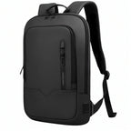 Mochila Executiva Compacta para Notebook 17" Casualle Slim preta, vista frontal