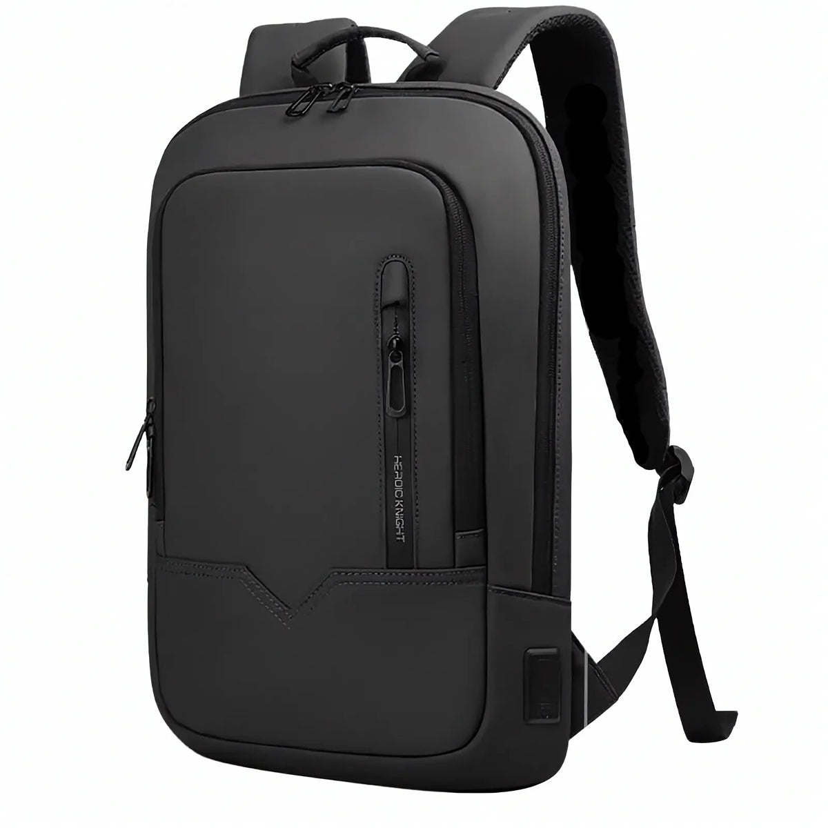 Mochila Executiva Compacta para Notebook 17" Casualle Slim preta, vista frontal