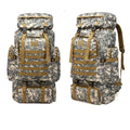 Mochila Militar Casualle Outdoor III cor camuflada com bolsos frontais