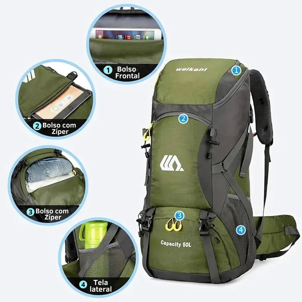 Mochila Cargueira 50 litros | Casualle Trekking - Alleganza
